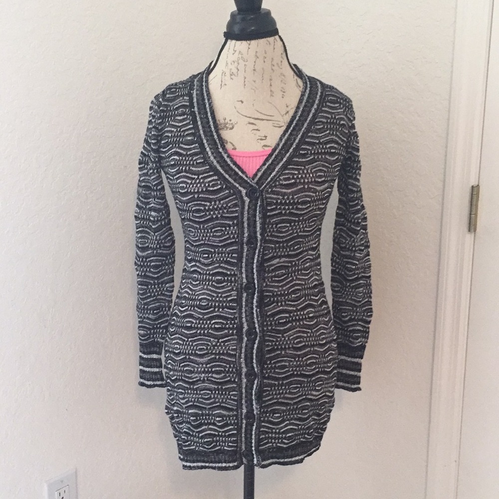Griffin Paris Cardigan!! Sparkle, black, white